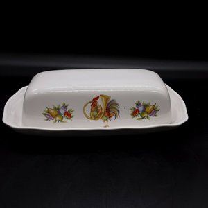 1988 Vtg Newcor Stoneware 6020 Henry Kaplan's French Country Store Butter dish